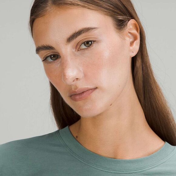 Lululemon Pima Cotton Side-Cinch Long Sleeve Tidewater Teal 10 NWT - Picture 5 of 9